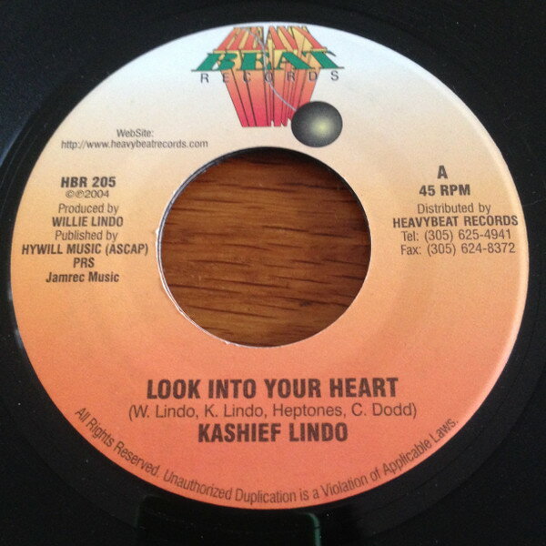 楽天レコードシティ 楽天市場店【中古】ジャマイカ7” Kashief Lindo Look Into Your Heart HBR205 Heavy Beat Records /00080