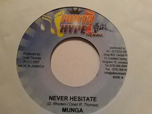 【中古】ジャマイカ7” Munga / Crimis Never Hesitate / No Lippin NONE Foota Hype Music /00080 【中古】ジャマイカ7” Munga / Crimis Never Hesitate / No Lippin NONE Foota Hype Music /00080
