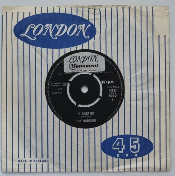 【中古】英7” Roy Orbison In Dreams HLU9676 LONDON /00080