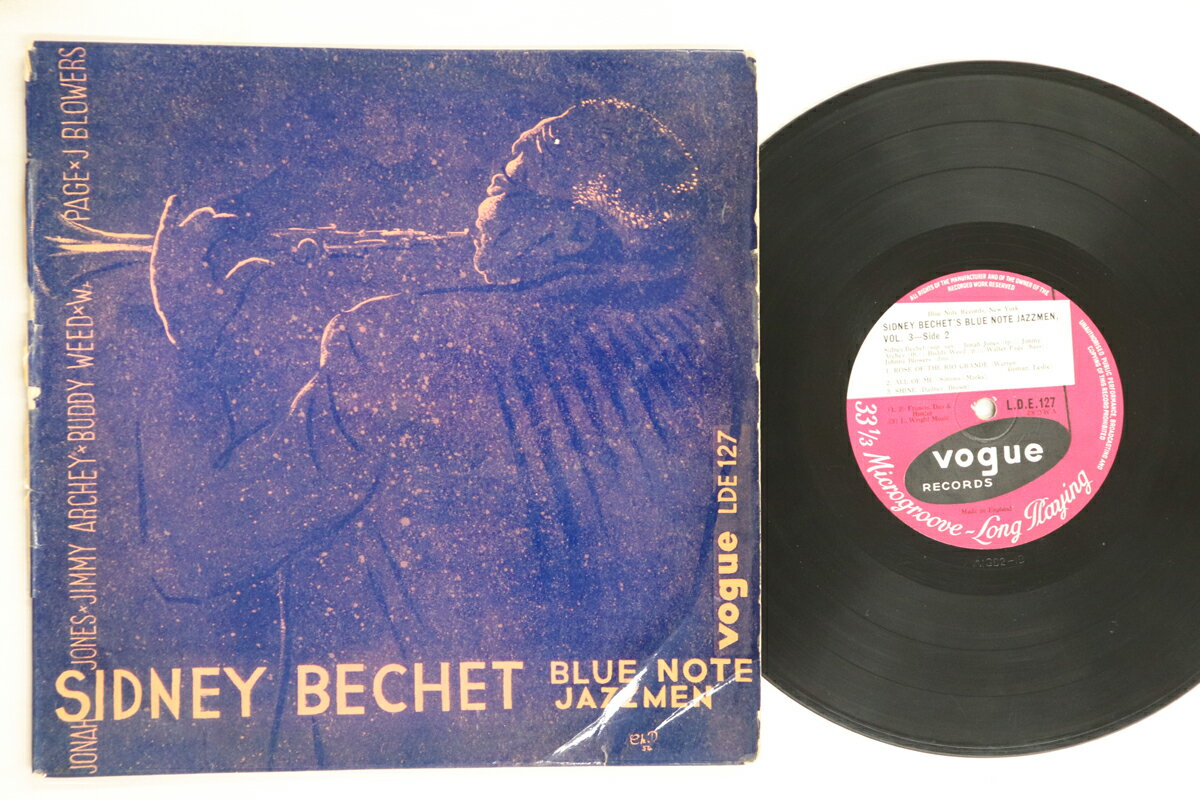 【中古】英10” Sidney Bechet Sidney Bechet And His Blue Note Jazz Men Vol3 LED127 VOGUE /00200