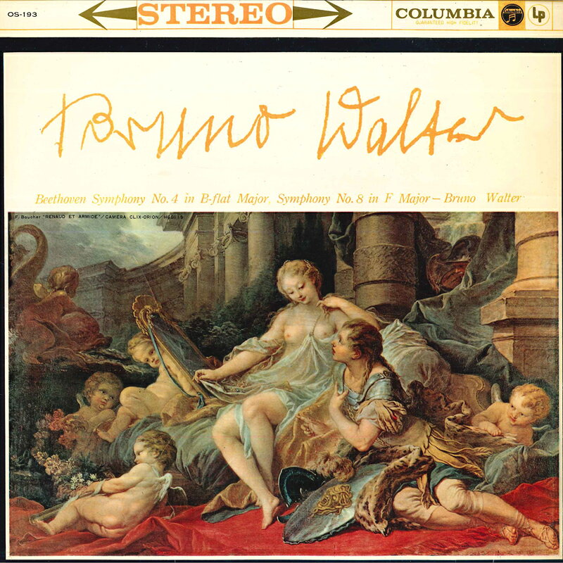 【中古】LP ブルーノ・ワルター, コロンビア ベートーヴェン: 交響曲第4番 作品60, 第8番 作品93 OS193 COLUMBIA recordcity-11229379 RECORD CITY 楽天市場店 パッケージ画像