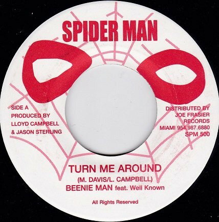 【中古】ジャマイカ7” Beenie Man Turn Me Around SPM500 Spiderman /00080