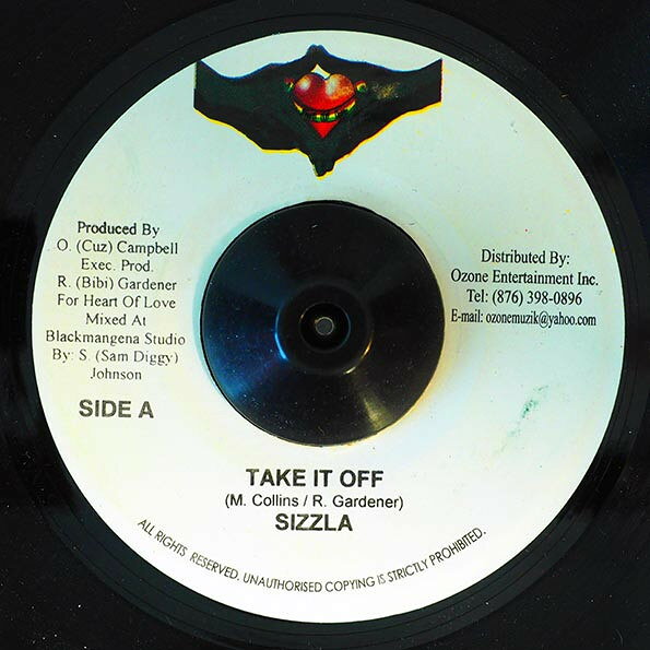 ジャマイカ7” Sizzla / Sanjay Take It Off / Start With The Bed NONE Heart Of Love /00080