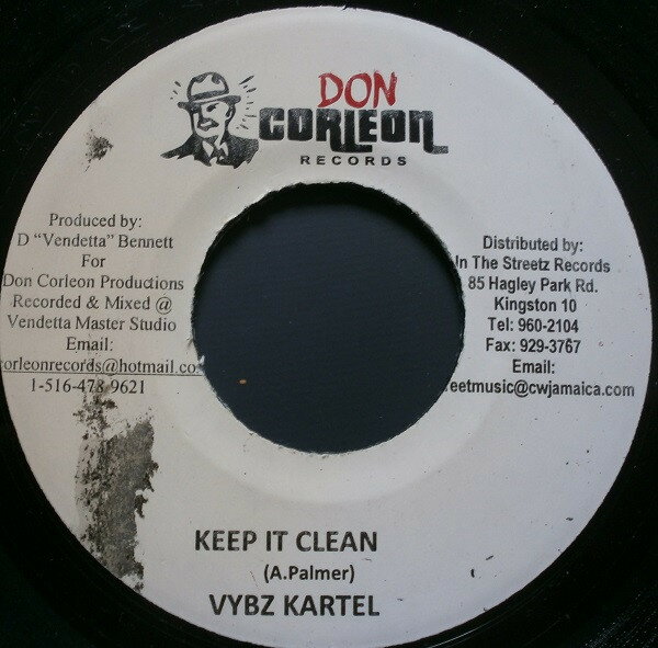 【中古】ジャマイカ7” Vybz Kartel Keep It Clean NONE Don Corleon Records /00080