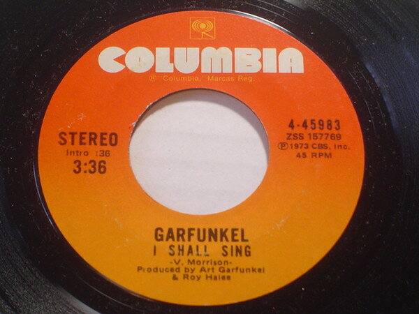 Artist Name: W - 【中古】米7” Art Garfunkel I Shall Sing 445983 Columbia /00080