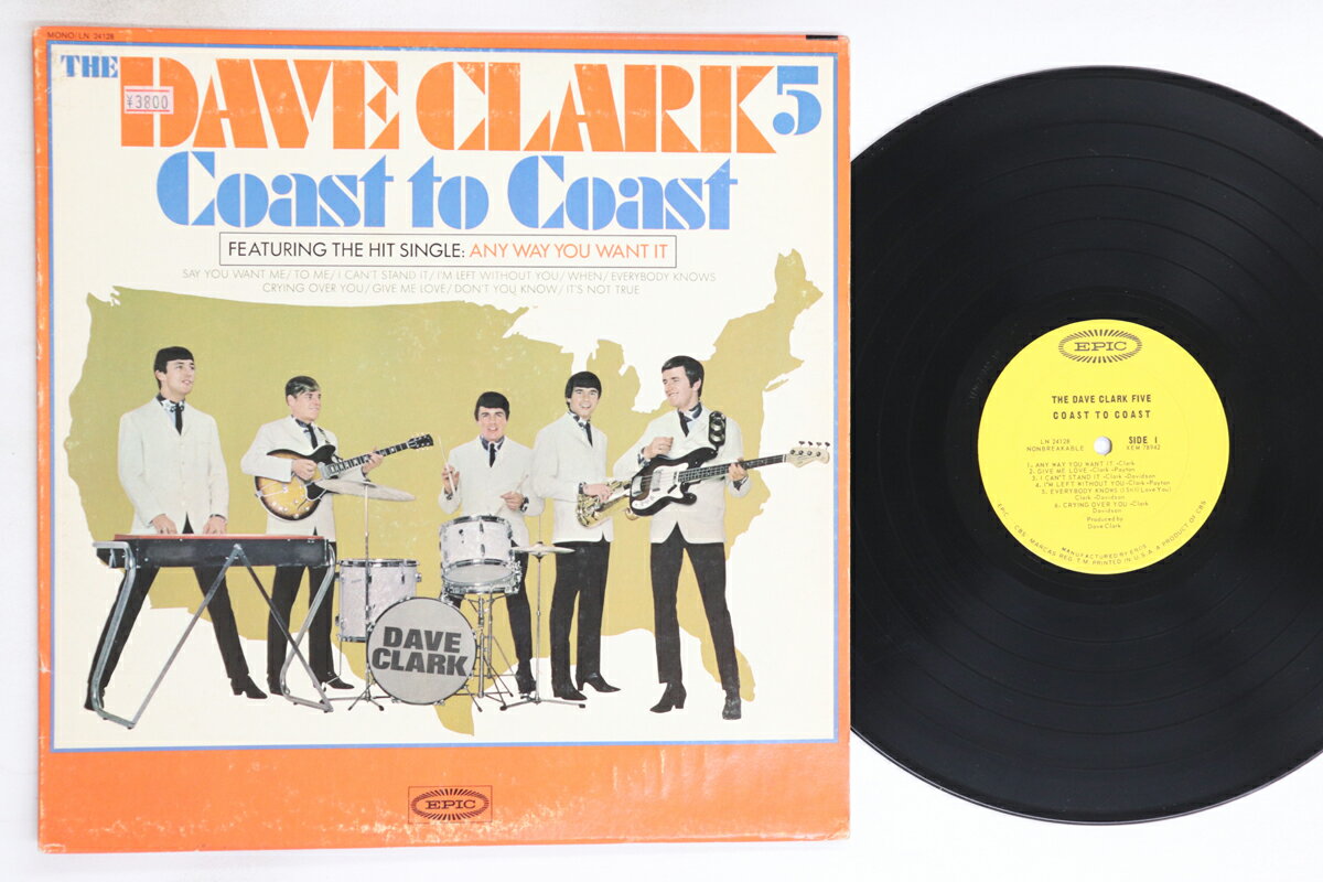 ・アーティスト Dave Clark Five ・タイトル Coast To Coast ・レーベル・型番 EPIC LN24128 ・フォーマット LPレコード ・コンディション(盤) 良い (VG+) ・コンディション(ジャケット) 良い (VG+) ・コンディション(帯) オビなし ・特記事項 【レーベルにスタンプ】 実際に発送される商品の画像です 【ご購入前に必ずご確認ください】 ・本店サイト(www.recordcity.jp)とは価格、送料が違います ・本店サイト、その他支店のオーダーとは同梱発送できません ・注文確定後に別の注文を頂いた場合、注文同士の同梱は致しかねます。 ・別倉庫から発送しているため、店頭受け渡しは対応しておりません ・一部商品は他の通販サイトでも販売しているため、ご注文のタイミングによっては商品のご用意ができない場合がございます。 ・土日祝日はお休みです 金曜・祝前日9時以降のご連絡またはご入金は、返答または発送が週明け・祝日明けに順次対応となります。 ・ご購入後のキャンセル不可 ご購入後のキャンセルはいかなる理由においてもお受けできません。ご了承の上、ご購入くださいませ。 ・日本郵便(ゆうパック/ゆうメール)によるお届けになります。 ・中古品であることをご理解ください 当ストアでは中古商品を主に販売しております。中古品であることをご理解の上ご購入ください。また、一部商品はRecordCityオンラインストアで試聴可能です。 ・返品について お客様のご都合による返品は一切承っておりません。 表記の内容と実際の商品に相違がある場合、また針飛び等で返品・返金をご希望される場合は、商品の到着後1週間以内にご連絡ください。商品の返送をこちらで確認後、キャンセル・返金を行います。 コンディションVG以下の商品は返品できません。プレイに影響のない表面のこすれ傷、プレス起因のノイズ盤は返品の対象外です。 【コンディション表記】 ・ほぼ新品(M-)(Like New) 完全な新品。未使用。当店ではほぼ使用しません ・非常に良い(EX)(Excellent) 中古盤として美品な状態。わずかな経年を感じるものの傷みを感じさせない、当店基準で最高の状態 ・良い(VG+)(Very Good Plus) 丁寧に扱われた中古品で、軽い使用感がみられる。 ・可(VG)(Acceptable) 使い込まれた中古品で、「良い」よりもさらに使用感がみられる。 ・悪い(VG-)(Bad) 状態が悪いアイテム。使用の保障はなく、再生不可、針飛び、目立つノイズがあるかもしれない。状態によるクレーム不可。返品不可。 ・非常に悪い(G)(Very Bad) 「悪い」よりさらに状態が悪いアイテム。使用の保障はなく、再生不可、針飛び、目立つノイズがあるかもしれない。状態によるクレーム不可。返品不可。 ・ジャンク(Fair)(Junk/Fair) 割れている、反っている、水ダメージがある、カビ、ジャケットが分離している、ひどい書き込み、ひどい擦れなど最低の状態。使用の保障はなく、再生不可、針飛び、目立つノイズがあるかもしれない。状態によるクレーム不可。返品不可。 ・ジャンク(Poor)(Junk/Poor) 割れている、反っている、水ダメージがある、カビ、ジャケットが分離している、ひどい書き込み、ひどい擦れなど最低の状態。使用の保障はなく、再生不可、針飛び、目立つノイズがあるかもしれない。状態によるクレーム不可。返品不可。