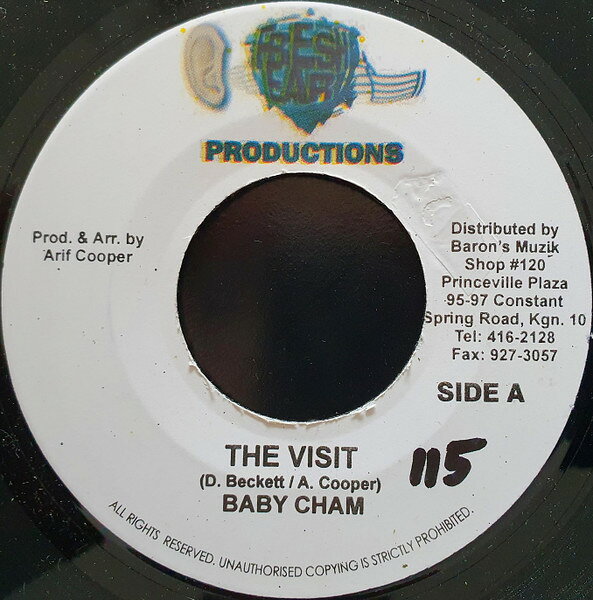 【中古】ジャマイカ7” Baby Cham / Black-er The Visit / Praise The Lord NONE Fresh Ear /00080