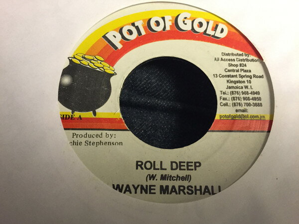 【中古】ジャマイカ7” Wayne Marshall / Jagwa Roll Deep / We Love Woman NONE Pot Of Gold /00080