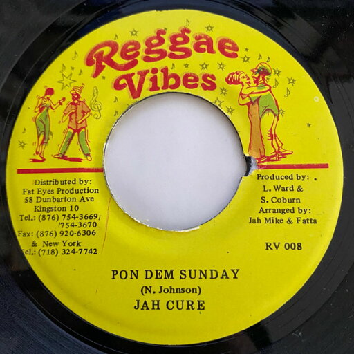 【中古】ジャマイカ7” Jah Cure Pon Dem Sunday RV008 Reggae Vibes /00080 【中古】ジャマイカ7” Jah Cure Pon Dem Sunday RV008 Reggae Vibes /00080