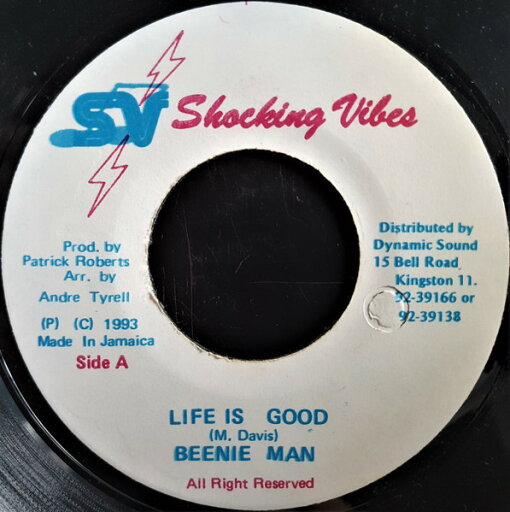 【中古】ジャマイカ7” Beenie Man Life Is Good NONE Shocking Vibes /00080 【中古】ジャマイカ7” Beenie Man Life Is Good NONE Shocking Vibes /00080