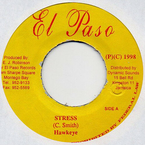 ジャマイカ7” Hawkeye Stress NONE El Paso /00080