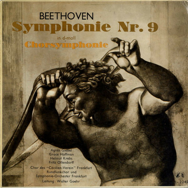 【中古】独LP Ludwig van Beethoven / Cacilie Symphonie Nr. 9 In D-moll Chorsymphonie M2245 Musical Masterpiece /00260