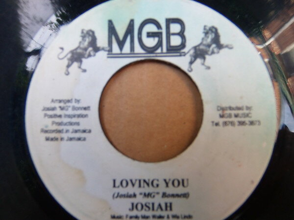 【中古】7” Josiah Garnet Bonnett Loving You / Over The Mountains NONE MGB /00080
