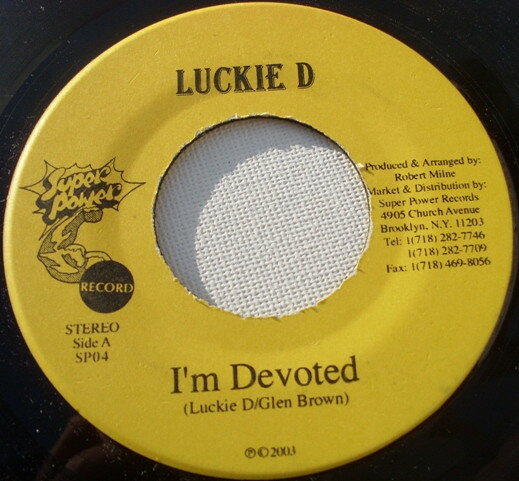 ジャマイカ7” Lukie D Im Devoted SP04 Super Power /00080