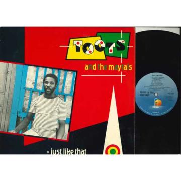 ・アーティスト Toots & The Maytals ・タイトル Just Like That ・レーベル・型番 Island Records ILPS9590 ・フォーマット LPレコード ・コンディション(盤) 良い (VG+) ・コンディション(ジャケット) 良い (VG+) ・コンディション(帯) オビなし ・特記事項 【LP=EX+　CVR=EX/SSD/SOS 】 サンプル画像です。実際の商品の画像ではありません 商品写真はバーコード/カタログ番号に対応したサンプル画像ですので、お送りする商品の画像ではありません。帯やライナーなどの付属品は、特記事項に記載されている場合のみ含まれます。プロモやカラーレコードなどの仕様についても、該当する場合のみ特記事項に記載しています。 【ご購入前に必ずご確認ください】 ・本店サイト(www.recordcity.jp)とは価格、送料が違います ・本店サイト、その他支店のオーダーとは同梱発送できません ・注文確定後に別の注文を頂いた場合、注文同士の同梱は致しかねます。 ・別倉庫から発送しているため、店頭受け渡しは対応しておりません ・一部商品は他の通販サイトでも販売しているため、ご注文のタイミングによっては商品のご用意ができない場合がございます。 ・土日祝日はお休みです 金曜・祝前日9時以降のご連絡またはご入金は、返答または発送が週明け・祝日明けに順次対応となります。 ・ご購入後のキャンセル不可 ご購入後のキャンセルはいかなる理由においてもお受けできません。ご了承の上、ご購入くださいませ。 ・日本郵便(ゆうパック/ゆうメール)によるお届けになります。 ・中古品であることをご理解ください 当ストアでは中古商品を主に販売しております。中古品であることをご理解の上ご購入ください。また、一部商品はRecordCityオンラインストアで試聴可能です。 ・返品について お客様のご都合による返品は一切承っておりません。 表記の内容と実際の商品に相違がある場合、また針飛び等で返品・返金をご希望される場合は、商品の到着後1週間以内にご連絡ください。商品の返送をこちらで確認後、キャンセル・返金を行います。 コンディションVG以下の商品は返品できません。プレイに影響のない表面のこすれ傷、プレス起因のノイズ盤は返品の対象外です。 【コンディション表記】 ・ほぼ新品(M-)(Like New) 完全な新品。未使用。当店ではほぼ使用しません ・非常に良い(EX)(Excellent) 中古盤として美品な状態。わずかな経年を感じるものの傷みを感じさせない、当店基準で最高の状態 ・良い(VG+)(Very Good Plus) 丁寧に扱われた中古品で、軽い使用感がみられる。 ・可(VG)(Acceptable) 使い込まれた中古品で、「良い」よりもさらに使用感がみられる。 ・悪い(VG-)(Bad) 状態が悪いアイテム。使用の保障はなく、再生不可、針飛び、目立つノイズがあるかもしれない。状態によるクレーム不可。返品不可。 ・非常に悪い(G)(Very Bad) 「悪い」よりさらに状態が悪いアイテム。使用の保障はなく、再生不可、針飛び、目立つノイズがあるかもしれない。状態によるクレーム不可。返品不可。 ・ジャンク(Fair)(Junk/Fair) 割れている、反っている、水ダメージがある、カビ、ジャケットが分離している、ひどい書き込み、ひどい擦れなど最低の状態。使用の保障はなく、再生不可、針飛び、目立つノイズがあるかもしれない。状態によるクレーム不可。返品不可。 ・ジャンク(Poor)(Junk/Poor) 割れている、反っている、水ダメージがある、カビ、ジャケットが分離している、ひどい書き込み、ひどい擦れなど最低の状態。使用の保障はなく、再生不可、針飛び、目立つノイズがあるかもしれない。状態によるクレーム不可。返品不可。