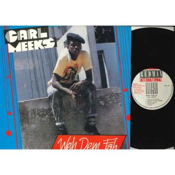 ・アーティスト Carl Meeks ・タイトル Weh Dem Fah ・レーベル・型番 Redman International VPREL2005 ・フォーマット LPレコード ・コンディション(盤) 良い (VG+) ・コンディショ...