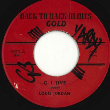 【中古】米7” Louis Jordan G. I. Jive 8659 Back To Back Oldies /00050