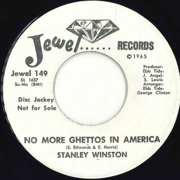 Artist Name: H - 【中古】米7” Stanley Winston No More Ghettos In America Jewel149 Jewel Records /00050