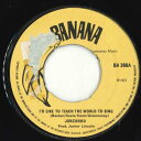 【中古】英7” Joncunoo Id Like To Teach The World To Sing / Rope Of Sand BA366 Banana ...
