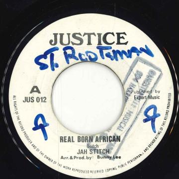 【中古】英7” Jah Stitch Real Born African JUS012 Justice /00050