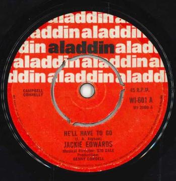 Artist Name: N - 【中古】英7” Jackie Edwards Hell Have To Go WI601 Aladdin /00050