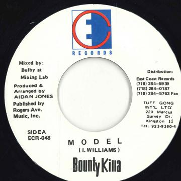 【中古】米7” Bounty Killer Model ECR048 East Coast Records /00050 【中古】米7” Bounty Killer Model ECR048 East Coast Records /00050