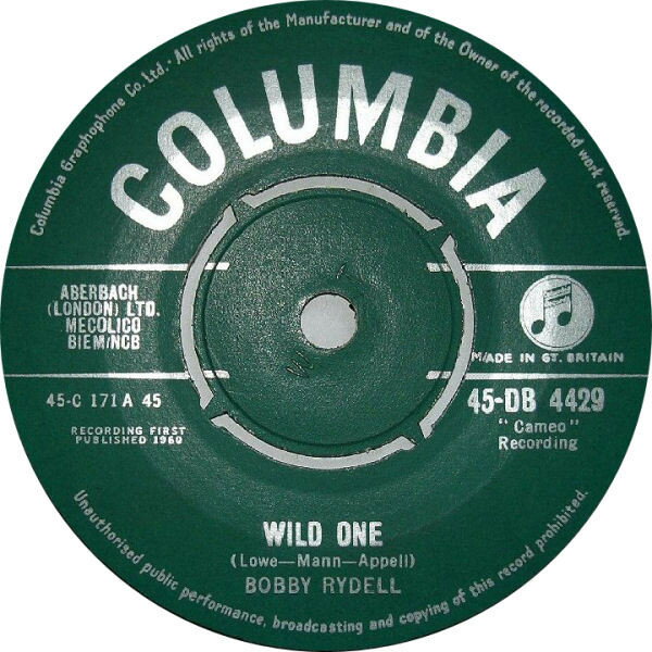 ・アーティスト Bobby Rydell ・タイトル Wild One ・レーベル・型番 Columbia 45DB4429 ・フォーマット 7インチレコード ・コンディション(盤) 可 (VG) ・コンディション(ジャケット) プレインカバー（元ジャケット／カバー無し） ・コンディション(帯) オビなし ・特記事項 【盤に目立ったキズ】 サンプル画像です。実際の商品の画像ではありません 商品写真はバーコード/カタログ番号に対応したサンプル画像ですので、お送りする商品の画像ではありません。帯やライナーなどの付属品は、特記事項に記載されている場合のみ含まれます。プロモやカラーレコードなどの仕様についても、該当する場合のみ特記事項に記載しています。 【ご購入前に必ずご確認ください】 ・本店サイト(www.recordcity.jp)とは価格、送料が違います ・本店サイト、その他支店のオーダーとは同梱発送できません ・注文確定後に別の注文を頂いた場合、注文同士の同梱は致しかねます。 ・別倉庫から発送しているため、店頭受け渡しは対応しておりません ・一部商品は他の通販サイトでも販売しているため、ご注文のタイミングによっては商品のご用意ができない場合がございます。 ・土日祝日はお休みです 金曜・祝前日9時以降のご連絡またはご入金は、返答または発送が週明け・祝日明けに順次対応となります。 ・ご購入後のキャンセル不可 ご購入後のキャンセルはいかなる理由においてもお受けできません。ご了承の上、ご購入くださいませ。 ・日本郵便(ゆうパック/ゆうメール)によるお届けになります。 ・中古品であることをご理解ください 当ストアでは中古商品を主に販売しております。中古品であることをご理解の上ご購入ください。また、一部商品はRecordCityオンラインストアで試聴可能です。 ・返品について お客様のご都合による返品は一切承っておりません。 表記の内容と実際の商品に相違がある場合、また針飛び等で返品・返金をご希望される場合は、商品の到着後1週間以内にご連絡ください。商品の返送をこちらで確認後、キャンセル・返金を行います。 コンディションVG以下の商品は返品できません。プレイに影響のない表面のこすれ傷、プレス起因のノイズ盤は返品の対象外です。 【コンディション表記】 ・ほぼ新品(M-)(Like New) 完全な新品。未使用。当店ではほぼ使用しません ・非常に良い(EX)(Excellent) 中古盤として美品な状態。わずかな経年を感じるものの傷みを感じさせない、当店基準で最高の状態 ・良い(VG+)(Very Good Plus) 丁寧に扱われた中古品で、軽い使用感がみられる。 ・可(VG)(Acceptable) 使い込まれた中古品で、「良い」よりもさらに使用感がみられる。 ・悪い(VG-)(Bad) 状態が悪いアイテム。使用の保障はなく、再生不可、針飛び、目立つノイズがあるかもしれない。状態によるクレーム不可。返品不可。 ・非常に悪い(G)(Very Bad) 「悪い」よりさらに状態が悪いアイテム。使用の保障はなく、再生不可、針飛び、目立つノイズがあるかもしれない。状態によるクレーム不可。返品不可。 ・ジャンク(Fair)(Junk/Fair) 割れている、反っている、水ダメージがある、カビ、ジャケットが分離している、ひどい書き込み、ひどい擦れなど最低の状態。使用の保障はなく、再生不可、針飛び、目立つノイズがあるかもしれない。状態によるクレーム不可。返品不可。 ・ジャンク(Poor)(Junk/Poor) 割れている、反っている、水ダメージがある、カビ、ジャケットが分離している、ひどい書き込み、ひどい擦れなど最低の状態。使用の保障はなく、再生不可、針飛び、目立つノイズがあるかもしれない。状態によるクレーム不可。返品不可。