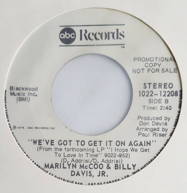 쥳ɥƥ ŷԾŹ㤨֡š۲7 Marilyn McCoo & Billy Davis Jr You Dont Have To Be A Star (To Be In My Show / Wev 102212208PROMO ABC Records ץ /00080פβǤʤ638ߤˤʤޤ