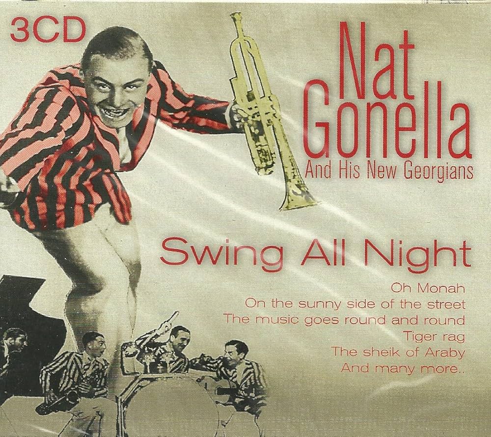 CD Nat gonella&amp;Nes georgians Swing All Night CB901136 Disky /00110