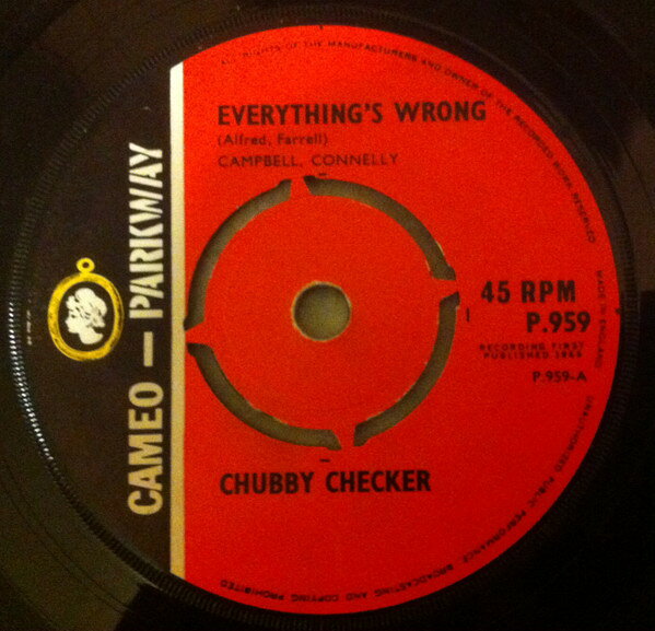・アーティスト Chubby Checker ・タイトル Everything's Wrong ・レーベル・型番 Cameo Parkway P959 ・フォーマット 7インチレコード ・コンディション(盤) 非常に良い(EX) ・コンディション(ジャケット) ・コンディション(帯) オビなし ・特記事項 サンプル画像です。実際の商品の画像ではありません 商品写真はバーコード/カタログ番号に対応したサンプル画像ですので、お送りする商品の画像ではありません。帯やライナーなどの付属品は、特記事項に記載されている場合のみ含まれます。プロモやカラーレコードなどの仕様についても、該当する場合のみ特記事項に記載しています。 【ご購入前に必ずご確認ください】 ・本店サイト(www.recordcity.jp)とは価格、送料が違います ・本店サイト、その他支店のオーダーとは同梱発送できません ・注文確定後に別の注文を頂いた場合、注文同士の同梱は致しかねます。 ・別倉庫から発送しているため、店頭受け渡しは対応しておりません ・一部商品は他の通販サイトでも販売しているため、ご注文のタイミングによっては商品のご用意ができない場合がございます。 ・土日祝日はお休みです 金曜・祝前日9時以降のご連絡またはご入金は、返答または発送が週明け・祝日明けに順次対応となります。 ・ご購入後のキャンセル不可 ご購入後のキャンセルはいかなる理由においてもお受けできません。ご了承の上、ご購入くださいませ。 ・日本郵便(ゆうパック/ゆうメール)によるお届けになります。 ・中古品であることをご理解ください 当ストアでは中古商品を主に販売しております。中古品であることをご理解の上ご購入ください。また、一部商品はRecordCityオンラインストアで試聴可能です。 ・返品について お客様のご都合による返品は一切承っておりません。 表記の内容と実際の商品に相違がある場合、また針飛び等で返品・返金をご希望される場合は、商品の到着後1週間以内にご連絡ください。商品の返送をこちらで確認後、キャンセル・返金を行います。 コンディションVG以下の商品は返品できません。プレイに影響のない表面のこすれ傷、プレス起因のノイズ盤は返品の対象外です。 【コンディション表記】 ・ほぼ新品(M-)(Like New) 完全な新品。未使用。当店ではほぼ使用しません ・非常に良い(EX)(Excellent) 中古盤として美品な状態。わずかな経年を感じるものの傷みを感じさせない、当店基準で最高の状態 ・良い(VG+)(Very Good Plus) 丁寧に扱われた中古品で、軽い使用感がみられる。 ・可(VG)(Acceptable) 使い込まれた中古品で、「良い」よりもさらに使用感がみられる。 ・悪い(VG-)(Bad) 状態が悪いアイテム。使用の保障はなく、再生不可、針飛び、目立つノイズがあるかもしれない。状態によるクレーム不可。返品不可。 ・非常に悪い(G)(Very Bad) 「悪い」よりさらに状態が悪いアイテム。使用の保障はなく、再生不可、針飛び、目立つノイズがあるかもしれない。状態によるクレーム不可。返品不可。 ・ジャンク(Fair)(Junk/Fair) 割れている、反っている、水ダメージがある、カビ、ジャケットが分離している、ひどい書き込み、ひどい擦れなど最低の状態。使用の保障はなく、再生不可、針飛び、目立つノイズがあるかもしれない。状態によるクレーム不可。返品不可。 ・ジャンク(Poor)(Junk/Poor) 割れている、反っている、水ダメージがある、カビ、ジャケットが分離している、ひどい書き込み、ひどい擦れなど最低の状態。使用の保障はなく、再生不可、針飛び、目立つノイズがあるかもしれない。状態によるクレーム不可。返品不可。