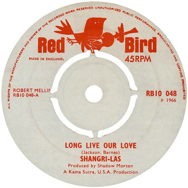 【中古】7” Shangri-Las Long Live Our Love RB10048 Red Bird /00080