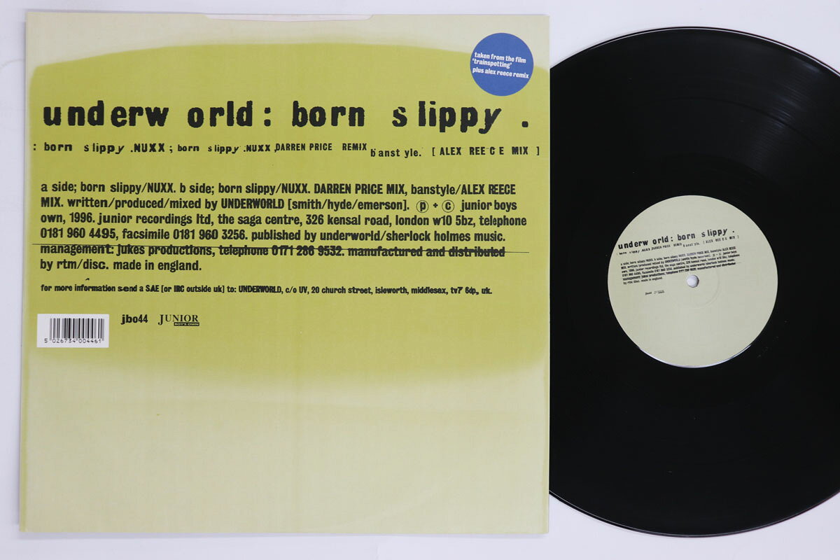 12” Underworld Born Slippy JBO44 Junior Boys Own /00250