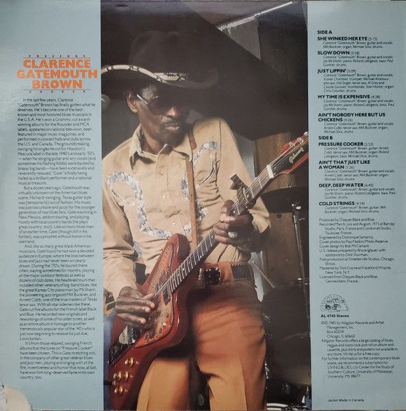 【中古】LP Clarence Gatemouth Brown Pressure Cooker AL4745 ALLIGATOR
