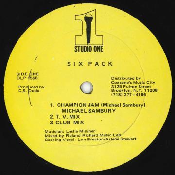 Artist Name: K - 【中古】米12” Michael Sambury Six Pack DLP1598 Studio One /00250