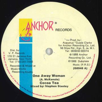 【中古】米12” Cocoa Tea One Away Woman G8948 Anchor Records /00250