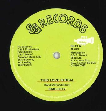 【中古】英12” Simplicity This Love Is Real SG19 S & G Records /00250