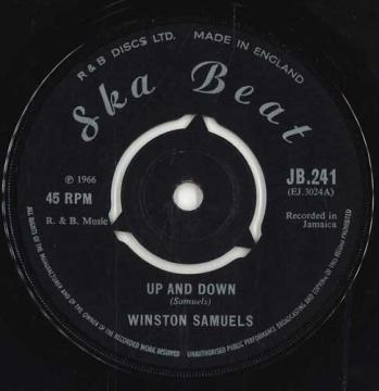 【中古】英7” Winston Samuels Up And Down / Come What May JB.241 Ska Beat /00050