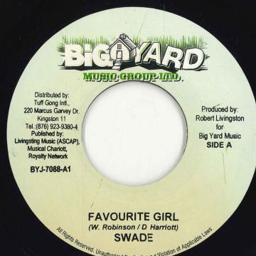 【中古】ジャマイカ7” Swade / Wesley Diamond Favourite Girl / Nah Give Up BYJ7088 Big Yard Music Group /00050 【中古】ジャマイカ7” Swade / Wesley Diamond Favourite Girl / Nah Give Up BYJ7088 Big Yard Music Group /00050