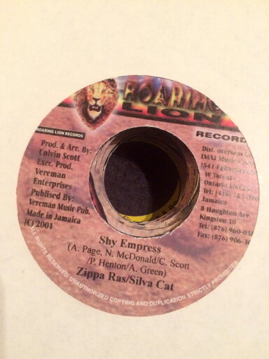 【中古】ジャマイカ7” Zippa Ras / Silver Cat Shy Empress NONE Roaring Lion Records /00080 【中古】ジャマイカ7” Zippa Ras / Silver Cat Shy Empress NONE Roaring Lion Records /00080