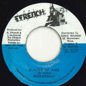 【中古】ジャマイカ7” Wickerman Blazer Of Fire FRA0017 Ffrench /00050 【中古】ジャマイカ7” Wickerman Blazer Of Fire FRA0017 Ffrench /00050