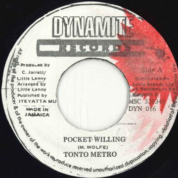 【中古】ジャマイカ7” Tanto Metro Pocket Willing DYN016 Dynamite Records /00080 【中古】ジャマイカ7” Tanto Metro Pocket Willing DYN016 Dynamite Records /00080