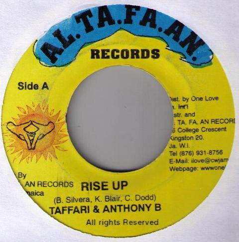 【中古】ジャマイカ7” Taffari & Anthony B Rise Up NONE Al.Ta.Fa.An. /00080