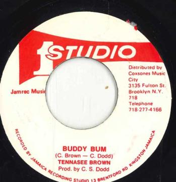 【中古】ジャマイカ7” Tennessee Brown Buddy Bum none Studio One /00050 【中古】ジャマイカ7” Tennessee Brown Buddy Bum none Studio One /00050