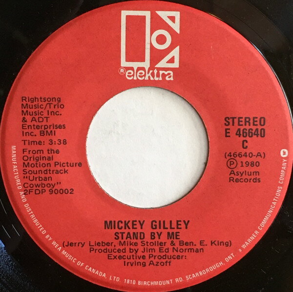 【中古】加7” Mickey Gilley / The Unstrung H Stand By Me / Cotton Eyed Joe E46640 Elektra /00080