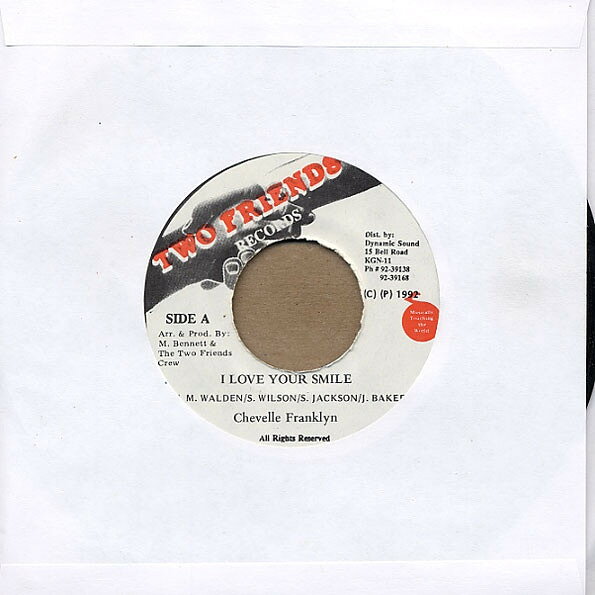 Artist Name: N - 【中古】7” Chevelle Franklyn I Love Your Smile NONE Two Friends Records /00080