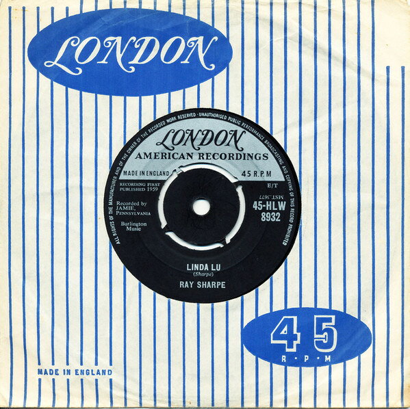 【中古】7” Ray Sharpe Linda Lu 45HLW8932 London American Reco /00080