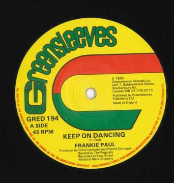 【中古】英12” Frankie Paul Keep On Dancing GRED194 Greensleeves Records /00250 【中古】英12” Frankie Paul Keep On Dancing GRED194 Greensleeves Records /00250