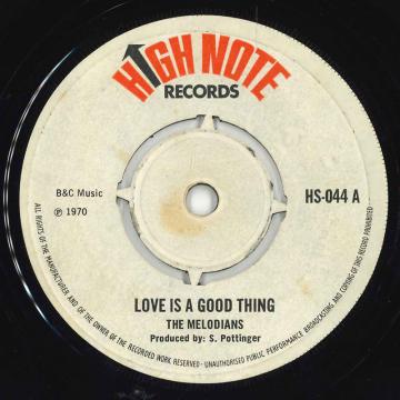 【中古】英7” The Melodians Love Is A Good Thing HS044 High Note Records /00050