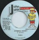 【中古】ジャマイカ7” Mad Cobra Strong Agony NONE John John Records /00080