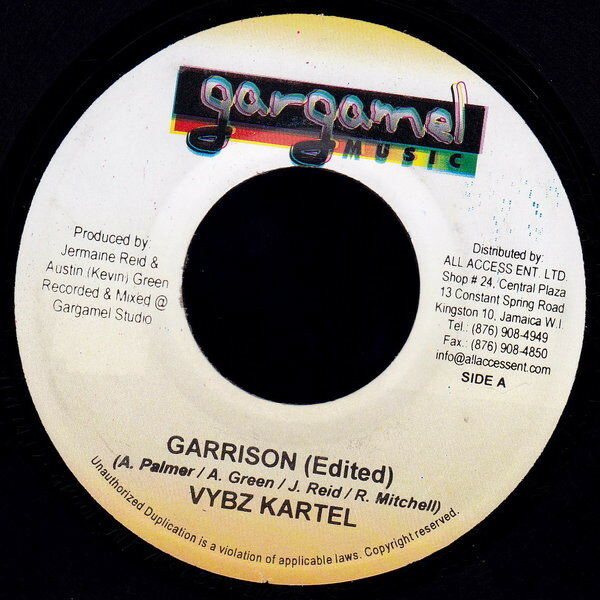 【中古】ジャマイカ7” Vybz Kartel Garrison NONE Gargamel Music /00080